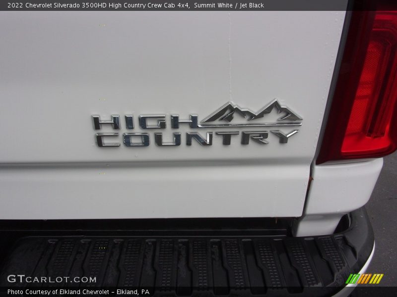 Summit White / Jet Black 2022 Chevrolet Silverado 3500HD High Country Crew Cab 4x4