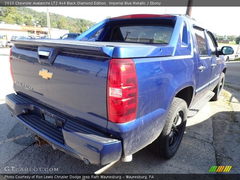 Imperial Blue Metallic / Ebony 2013 Chevrolet Avalanche LTZ 4x4 Black Diamond Edition
