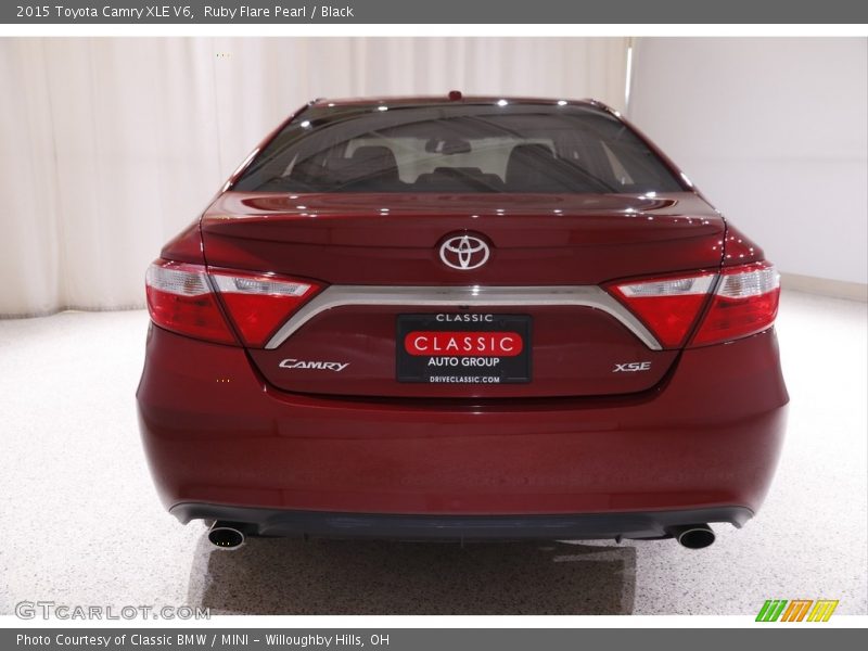 Ruby Flare Pearl / Black 2015 Toyota Camry XLE V6