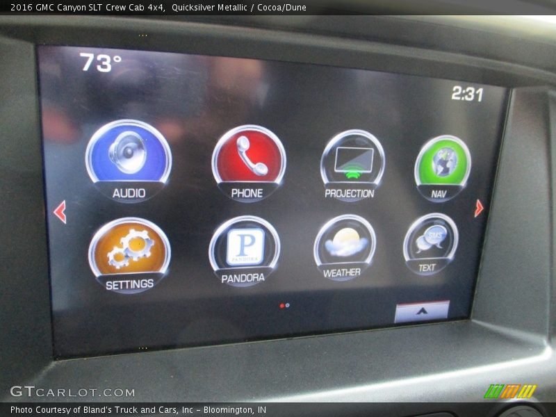 Quicksilver Metallic / Cocoa/Dune 2016 GMC Canyon SLT Crew Cab 4x4