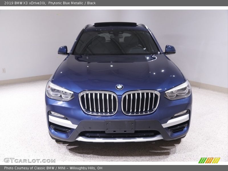 Phytonic Blue Metallic / Black 2019 BMW X3 xDrive30i