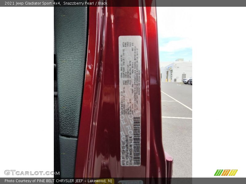 Snazzberry Pearl / Black 2021 Jeep Gladiator Sport 4x4