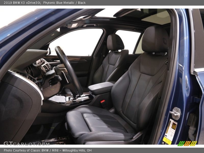 Phytonic Blue Metallic / Black 2019 BMW X3 xDrive30i