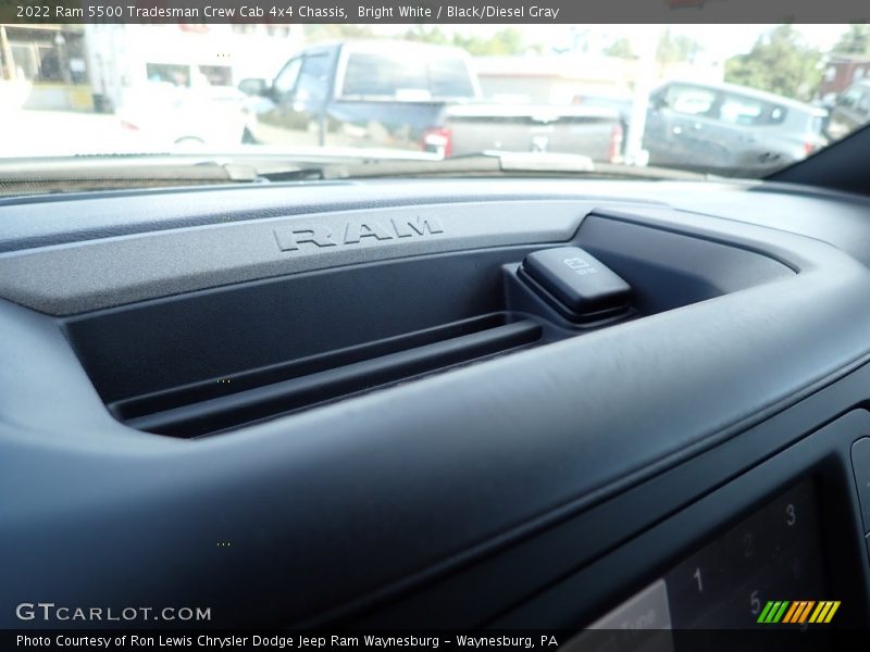 Bright White / Black/Diesel Gray 2022 Ram 5500 Tradesman Crew Cab 4x4 Chassis