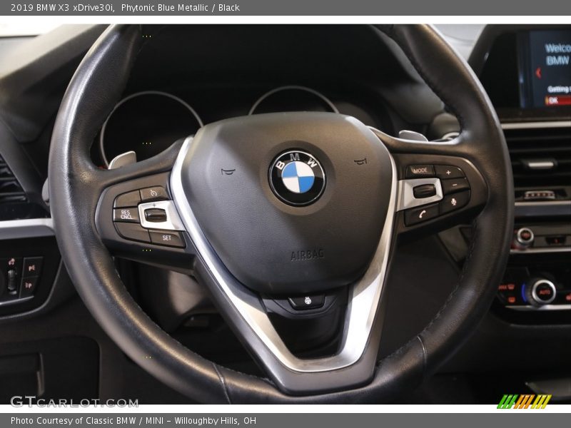Phytonic Blue Metallic / Black 2019 BMW X3 xDrive30i