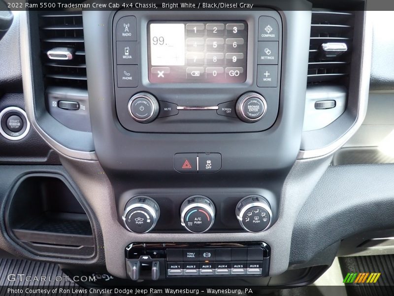 Bright White / Black/Diesel Gray 2022 Ram 5500 Tradesman Crew Cab 4x4 Chassis