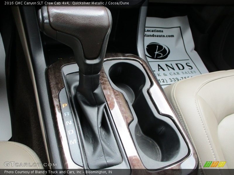 Quicksilver Metallic / Cocoa/Dune 2016 GMC Canyon SLT Crew Cab 4x4
