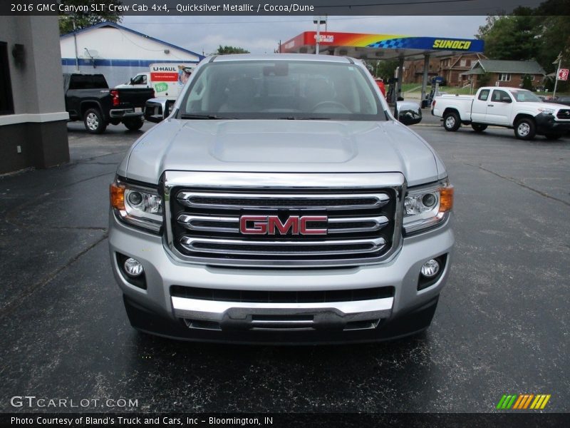 Quicksilver Metallic / Cocoa/Dune 2016 GMC Canyon SLT Crew Cab 4x4