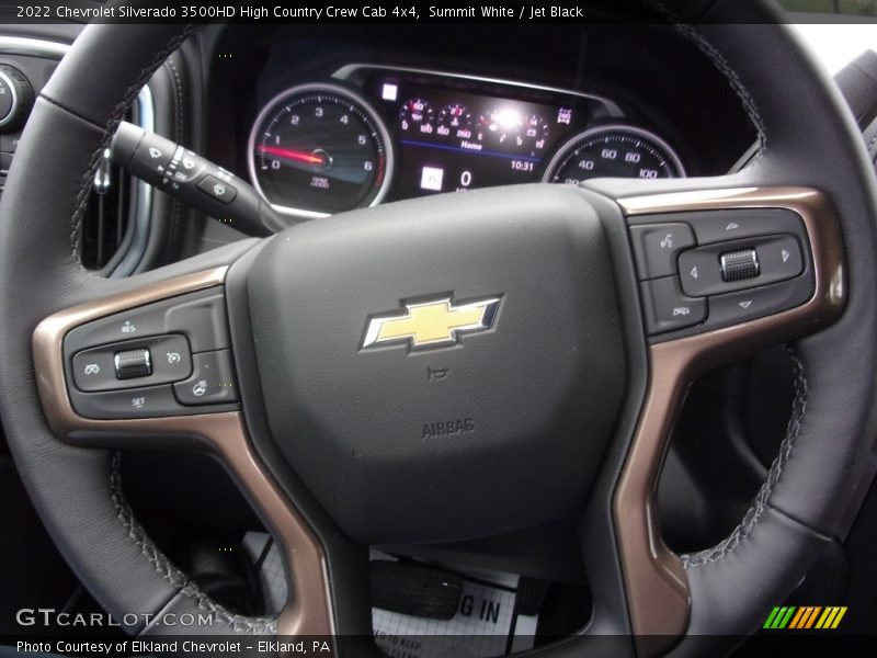 Summit White / Jet Black 2022 Chevrolet Silverado 3500HD High Country Crew Cab 4x4