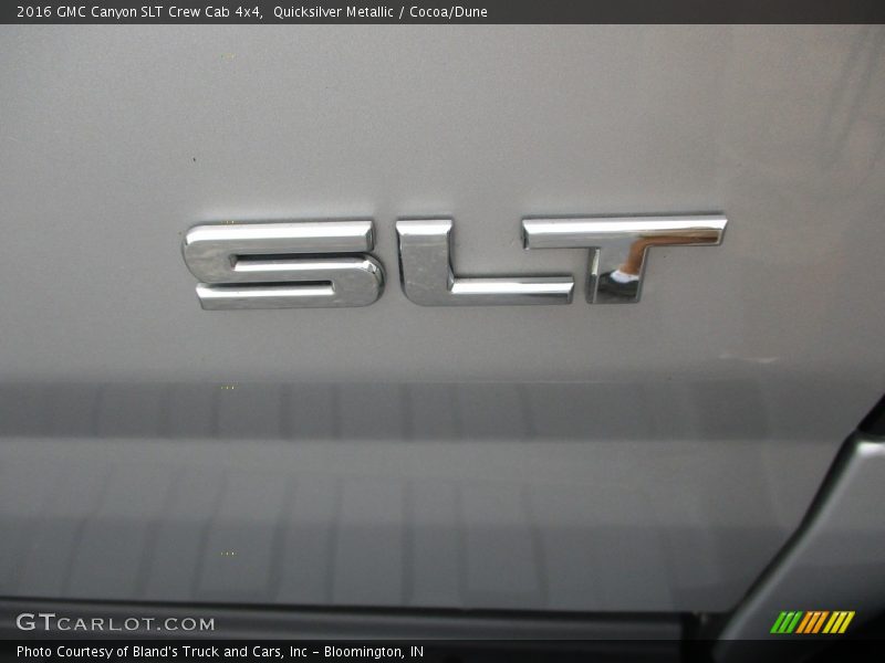 Quicksilver Metallic / Cocoa/Dune 2016 GMC Canyon SLT Crew Cab 4x4