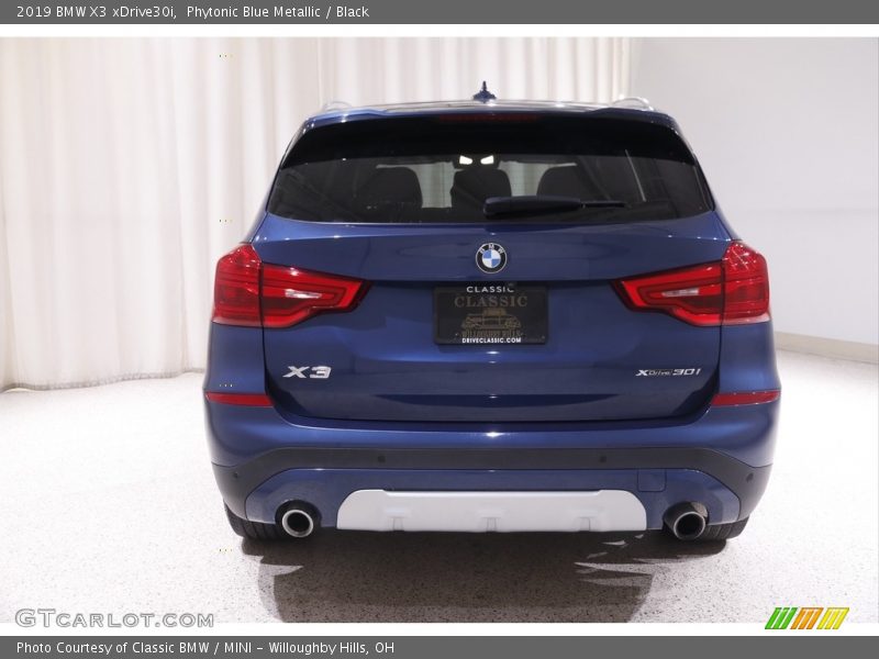 Phytonic Blue Metallic / Black 2019 BMW X3 xDrive30i