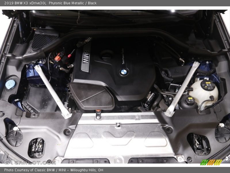 Phytonic Blue Metallic / Black 2019 BMW X3 xDrive30i