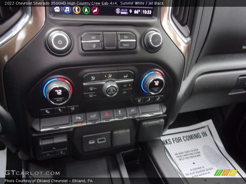 Summit White / Jet Black 2022 Chevrolet Silverado 3500HD High Country Crew Cab 4x4