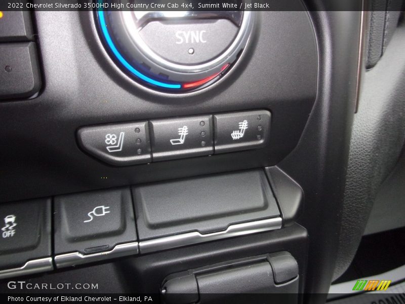 Summit White / Jet Black 2022 Chevrolet Silverado 3500HD High Country Crew Cab 4x4