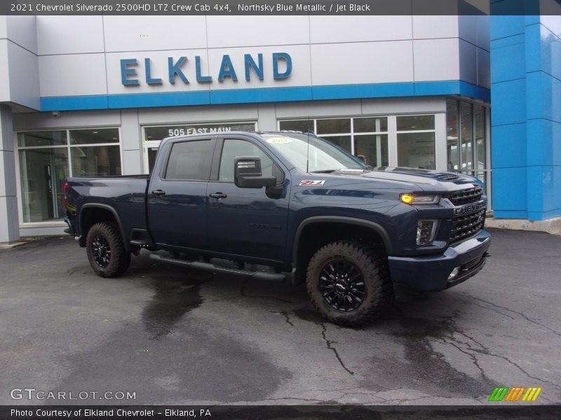 Northsky Blue Metallic / Jet Black 2021 Chevrolet Silverado 2500HD LTZ Crew Cab 4x4