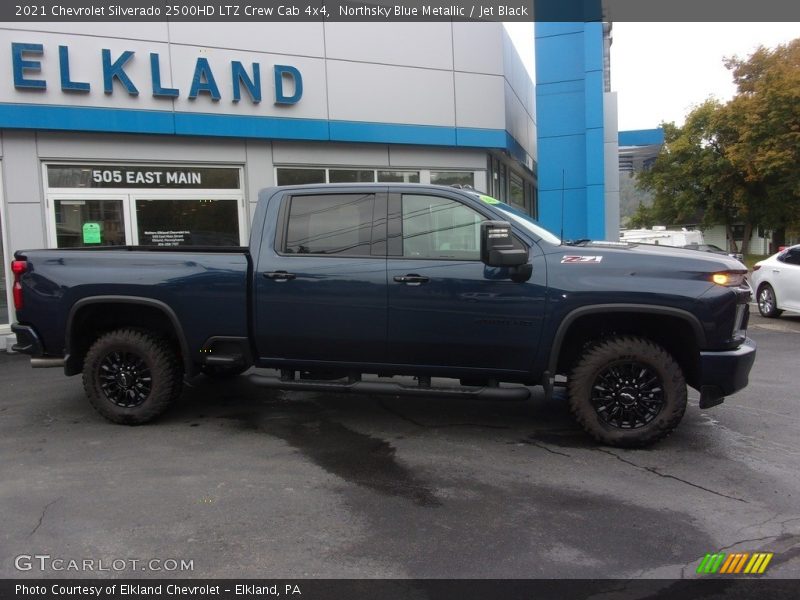 Northsky Blue Metallic / Jet Black 2021 Chevrolet Silverado 2500HD LTZ Crew Cab 4x4