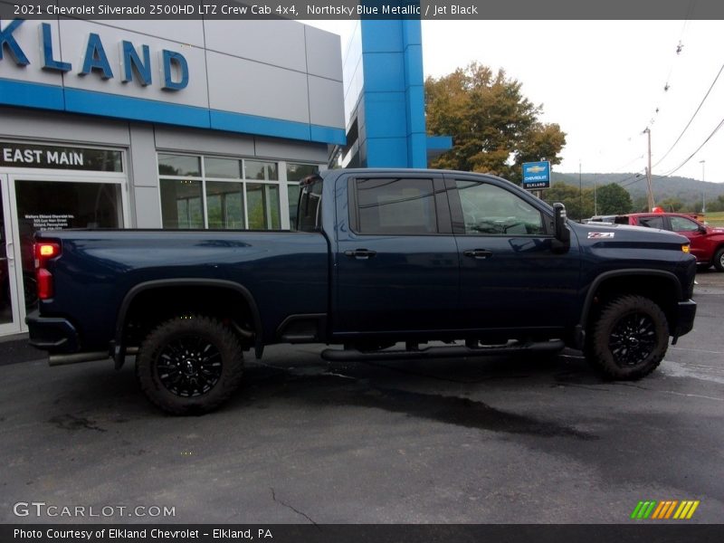 Northsky Blue Metallic / Jet Black 2021 Chevrolet Silverado 2500HD LTZ Crew Cab 4x4