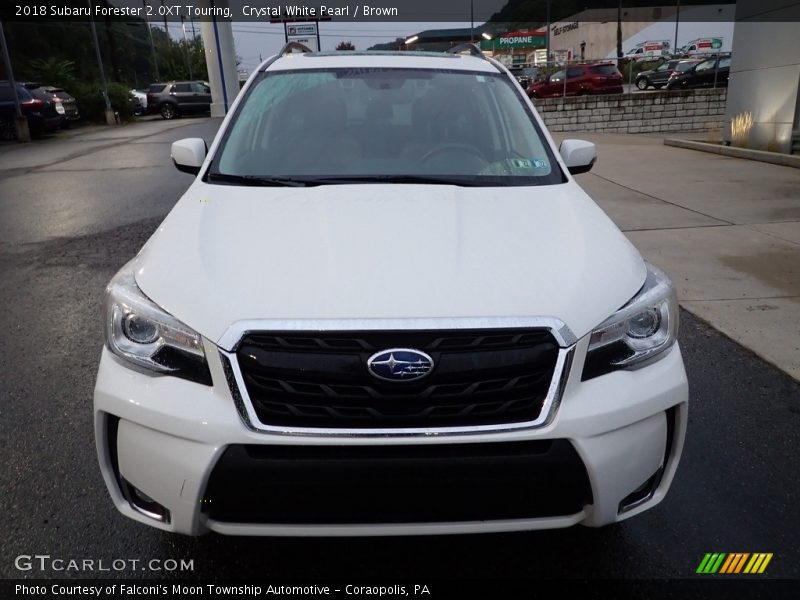 Crystal White Pearl / Brown 2018 Subaru Forester 2.0XT Touring