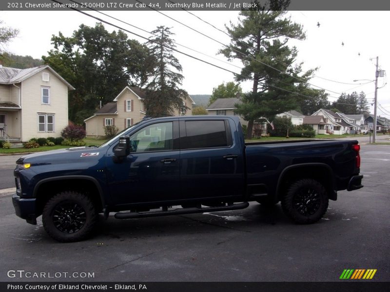 Northsky Blue Metallic / Jet Black 2021 Chevrolet Silverado 2500HD LTZ Crew Cab 4x4