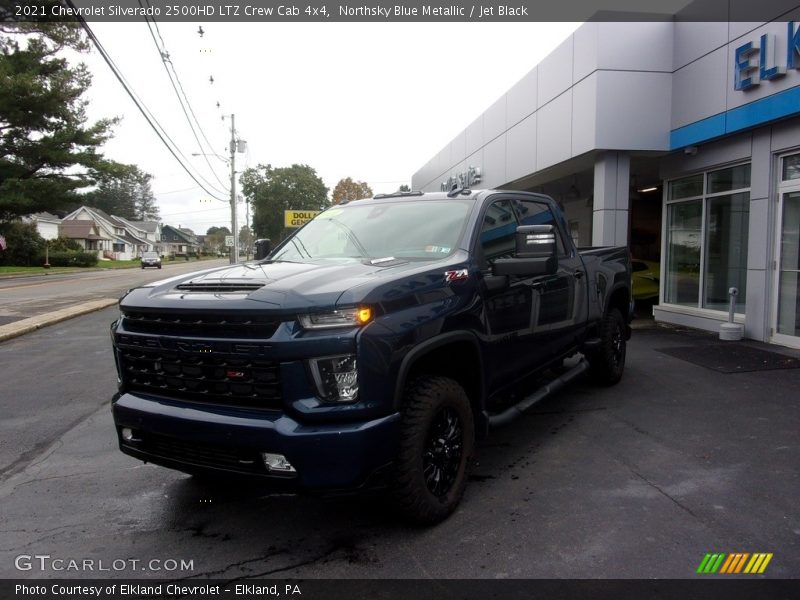 Northsky Blue Metallic / Jet Black 2021 Chevrolet Silverado 2500HD LTZ Crew Cab 4x4