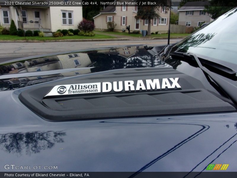 Northsky Blue Metallic / Jet Black 2021 Chevrolet Silverado 2500HD LTZ Crew Cab 4x4