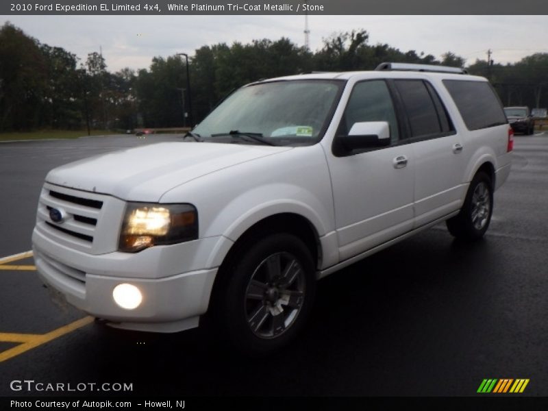 White Platinum Tri-Coat Metallic / Stone 2010 Ford Expedition EL Limited 4x4