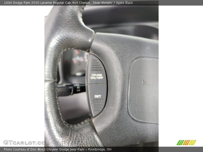 Silver Metallic / Agate Black 1999 Dodge Ram 3500 Laramie Regular Cab 4x4 Chassis