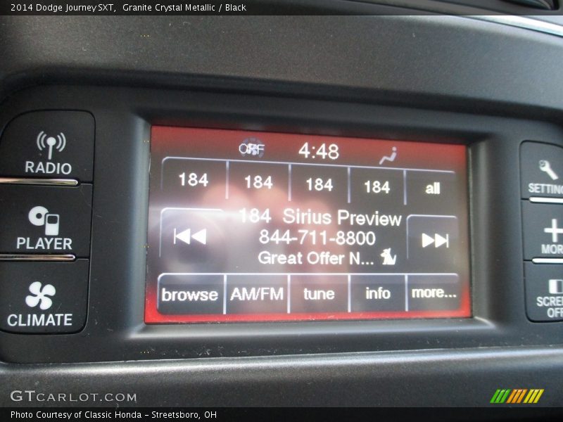 Granite Crystal Metallic / Black 2014 Dodge Journey SXT