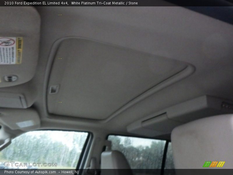 White Platinum Tri-Coat Metallic / Stone 2010 Ford Expedition EL Limited 4x4