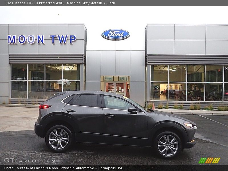 Machine Gray Metallic / Black 2021 Mazda CX-30 Preferred AWD