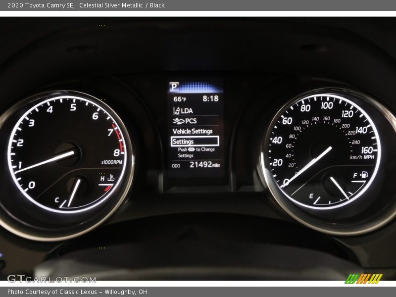 Celestial Silver Metallic / Black 2020 Toyota Camry SE
