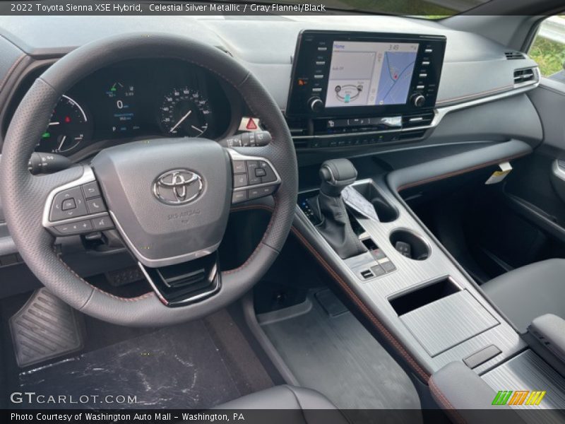 Celestial Silver Metallic / Gray Flannel/Black 2022 Toyota Sienna XSE Hybrid