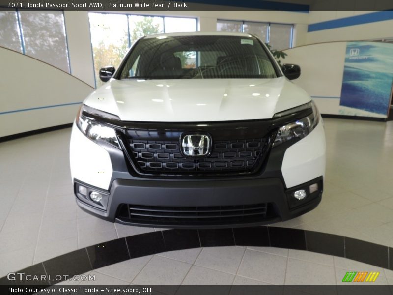 Platinum White Pearl / Black 2021 Honda Passport Sport AWD