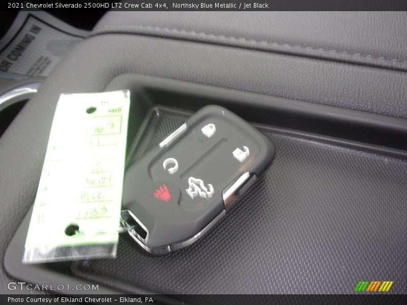 Northsky Blue Metallic / Jet Black 2021 Chevrolet Silverado 2500HD LTZ Crew Cab 4x4