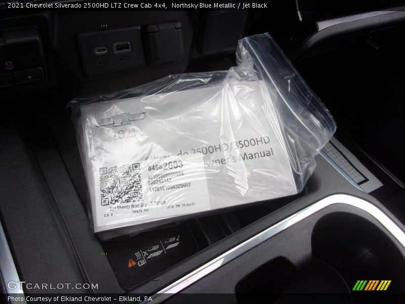 Northsky Blue Metallic / Jet Black 2021 Chevrolet Silverado 2500HD LTZ Crew Cab 4x4