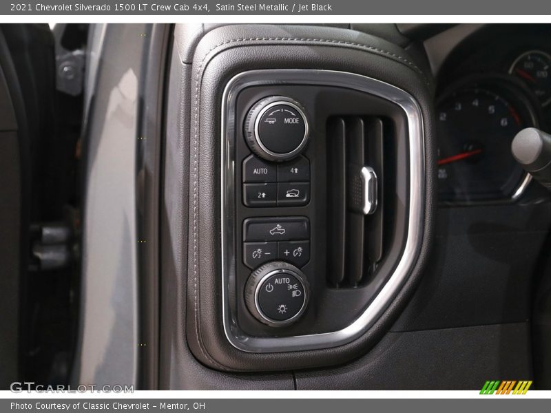 Satin Steel Metallic / Jet Black 2021 Chevrolet Silverado 1500 LT Crew Cab 4x4