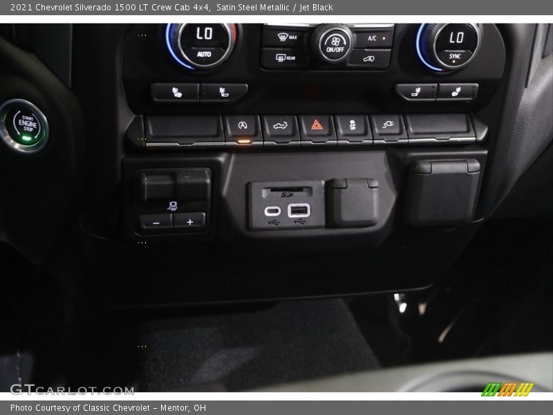 Satin Steel Metallic / Jet Black 2021 Chevrolet Silverado 1500 LT Crew Cab 4x4