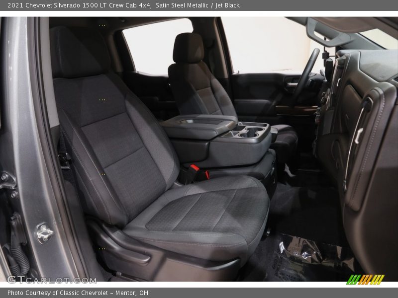 Satin Steel Metallic / Jet Black 2021 Chevrolet Silverado 1500 LT Crew Cab 4x4