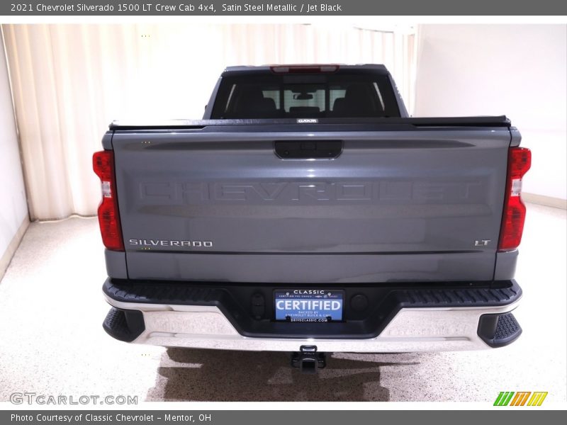 Satin Steel Metallic / Jet Black 2021 Chevrolet Silverado 1500 LT Crew Cab 4x4