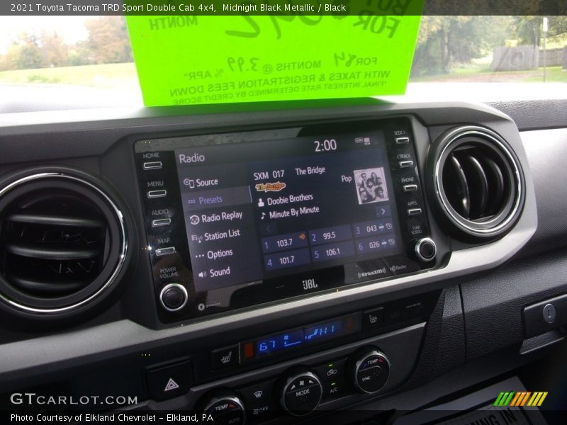 Midnight Black Metallic / Black 2021 Toyota Tacoma TRD Sport Double Cab 4x4