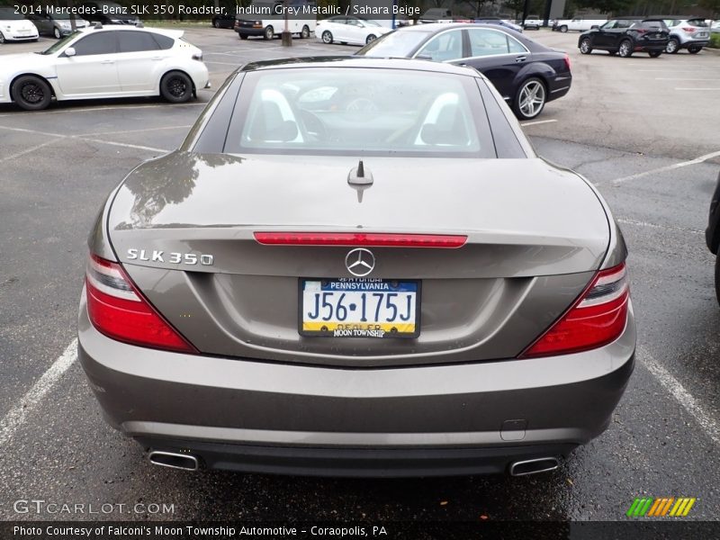 Indium Grey Metallic / Sahara Beige 2014 Mercedes-Benz SLK 350 Roadster