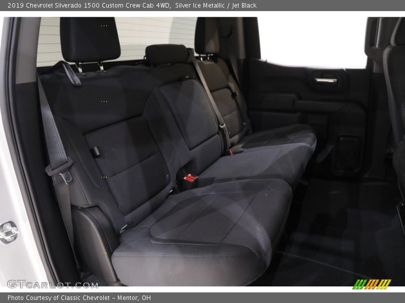 Silver Ice Metallic / Jet Black 2019 Chevrolet Silverado 1500 Custom Crew Cab 4WD