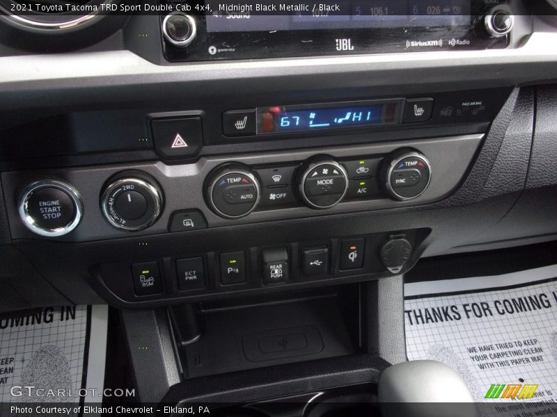 Midnight Black Metallic / Black 2021 Toyota Tacoma TRD Sport Double Cab 4x4