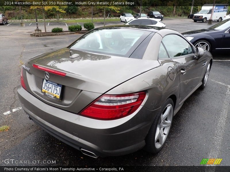 Indium Grey Metallic / Sahara Beige 2014 Mercedes-Benz SLK 350 Roadster