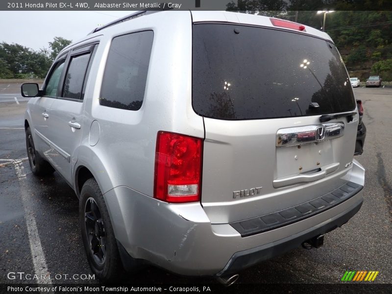 Alabaster Silver Metallic / Gray 2011 Honda Pilot EX-L 4WD