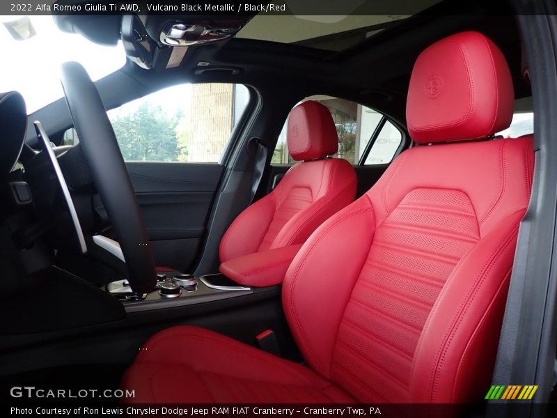  2022 Giulia Ti AWD Black/Red Interior