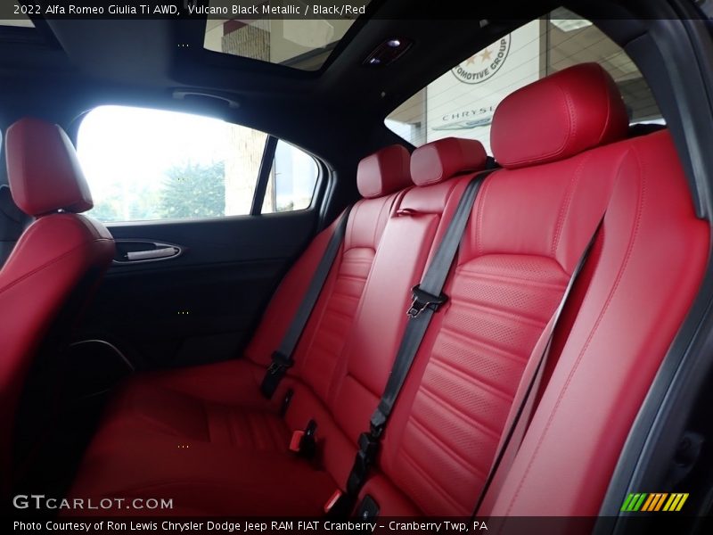 Rear Seat of 2022 Giulia Ti AWD