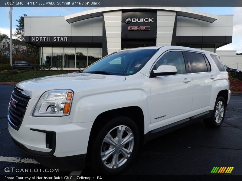 Summit White / Jet Black 2017 GMC Terrain SLE AWD
