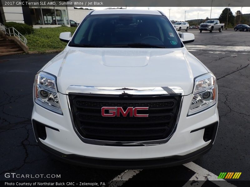 Summit White / Jet Black 2017 GMC Terrain SLE AWD