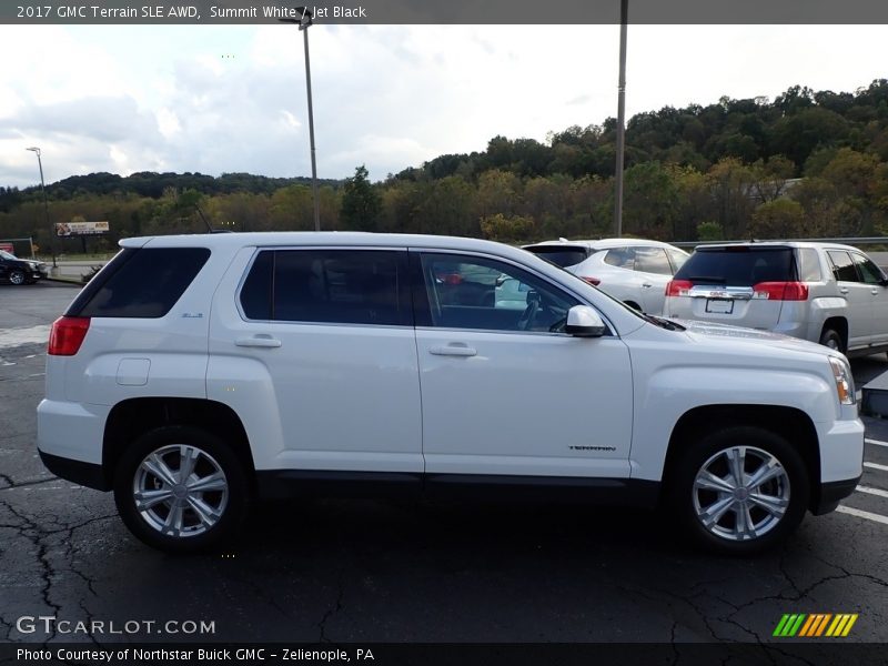 Summit White / Jet Black 2017 GMC Terrain SLE AWD